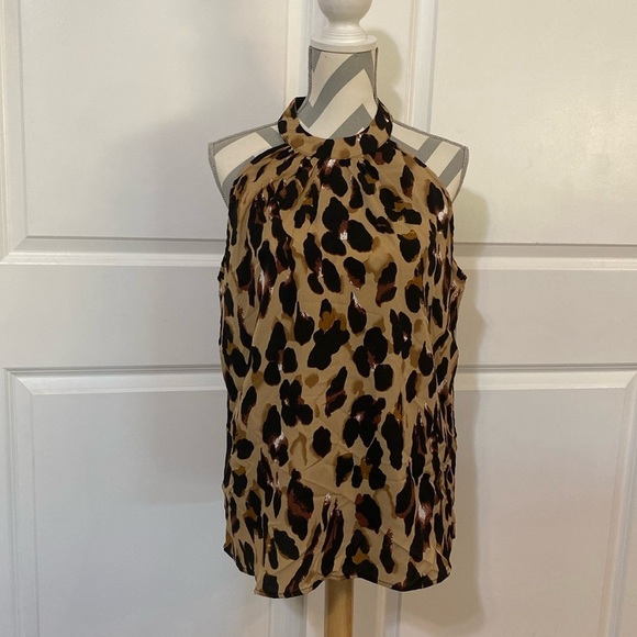 Bellanblue Large Leopard Sleeveless Blouse - Picture 1 of 8